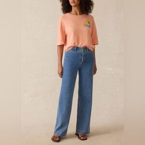 NWT Faherty Stretch Terry Harbor Pant BYT-BAYLIGHT WASH size 24